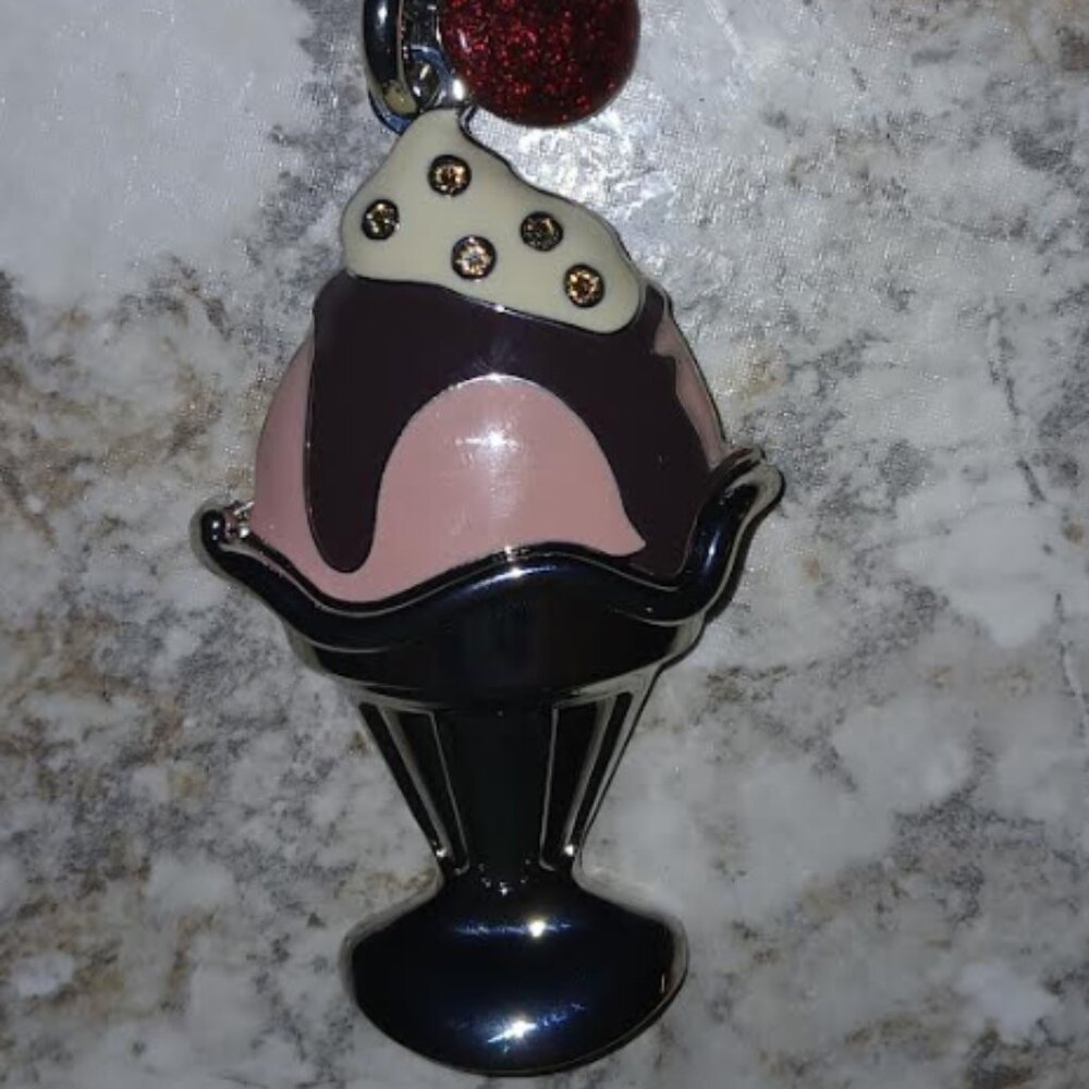 COACH Metallic Ice Cream Bag Charm/Key Chain